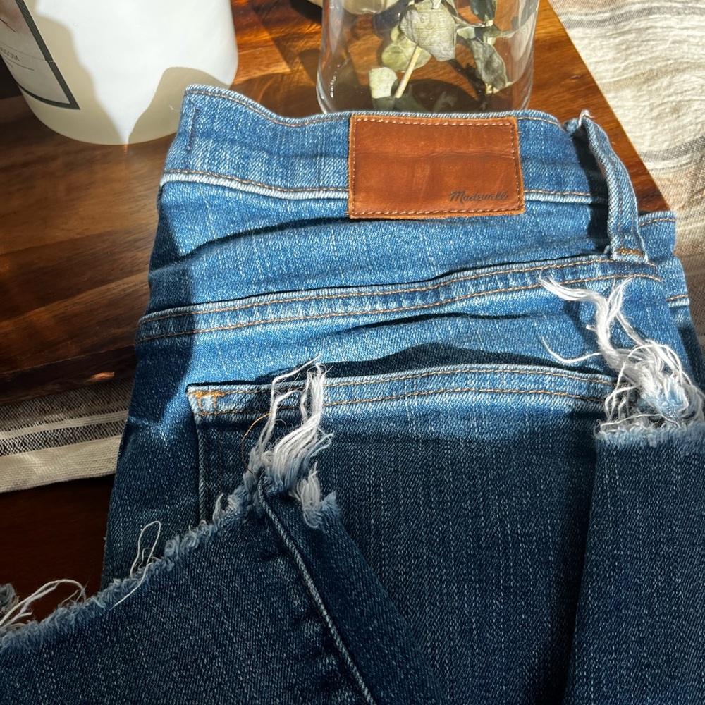 Madewell Skinny High Rise Crop Jeans